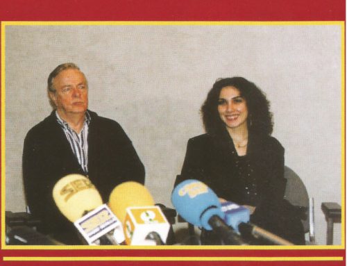 With Franco Zeffireli. Before La Boheme at the La Scala production.